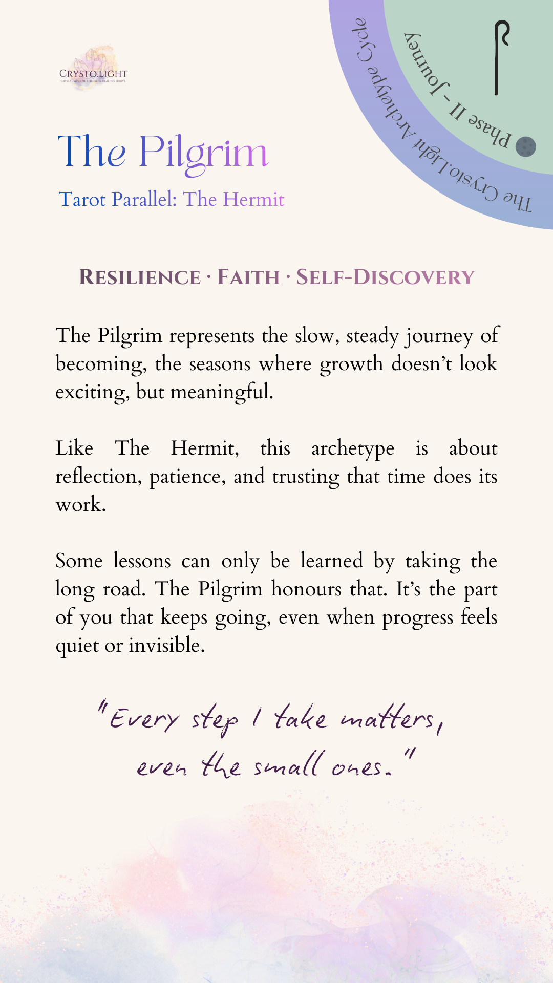 The Pilgrim | Tarot Parallel: The Hermit