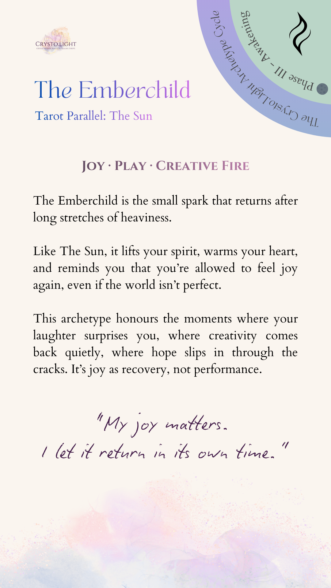 The Emberchild | Tarot Parallel: The Sun