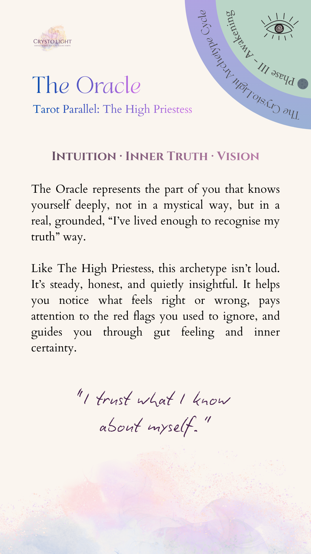 The Oracle V2 | Tarot Parallel: The High Priestess
