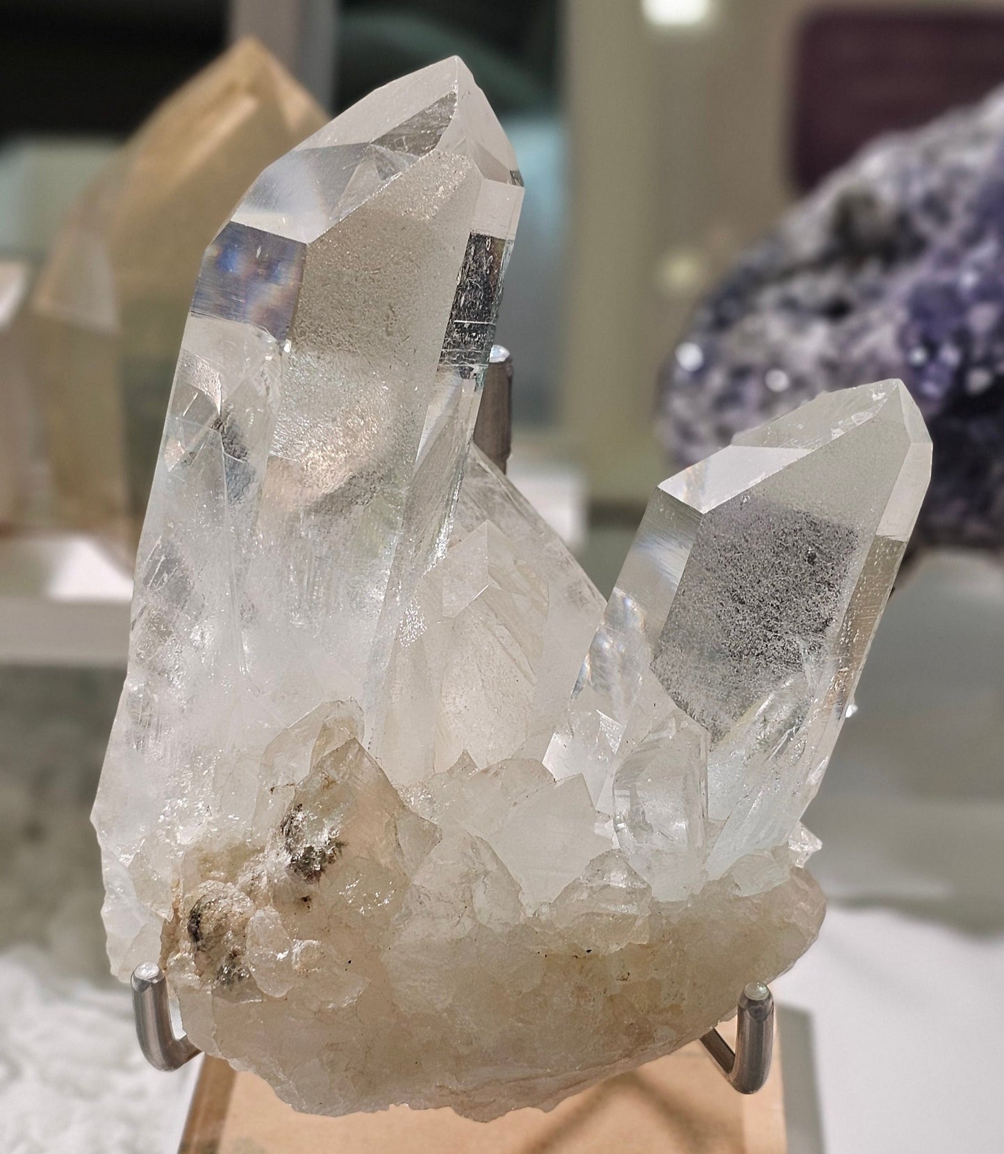 Lemurian Clear Quartz Cluster