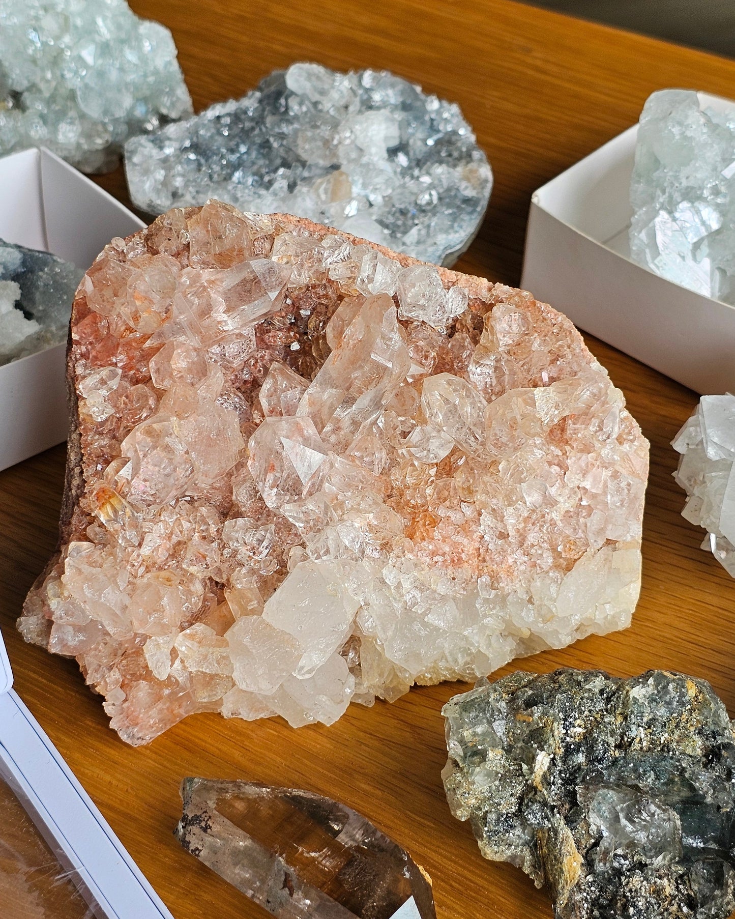 Raw Peach-Pink Himalayan Quartz