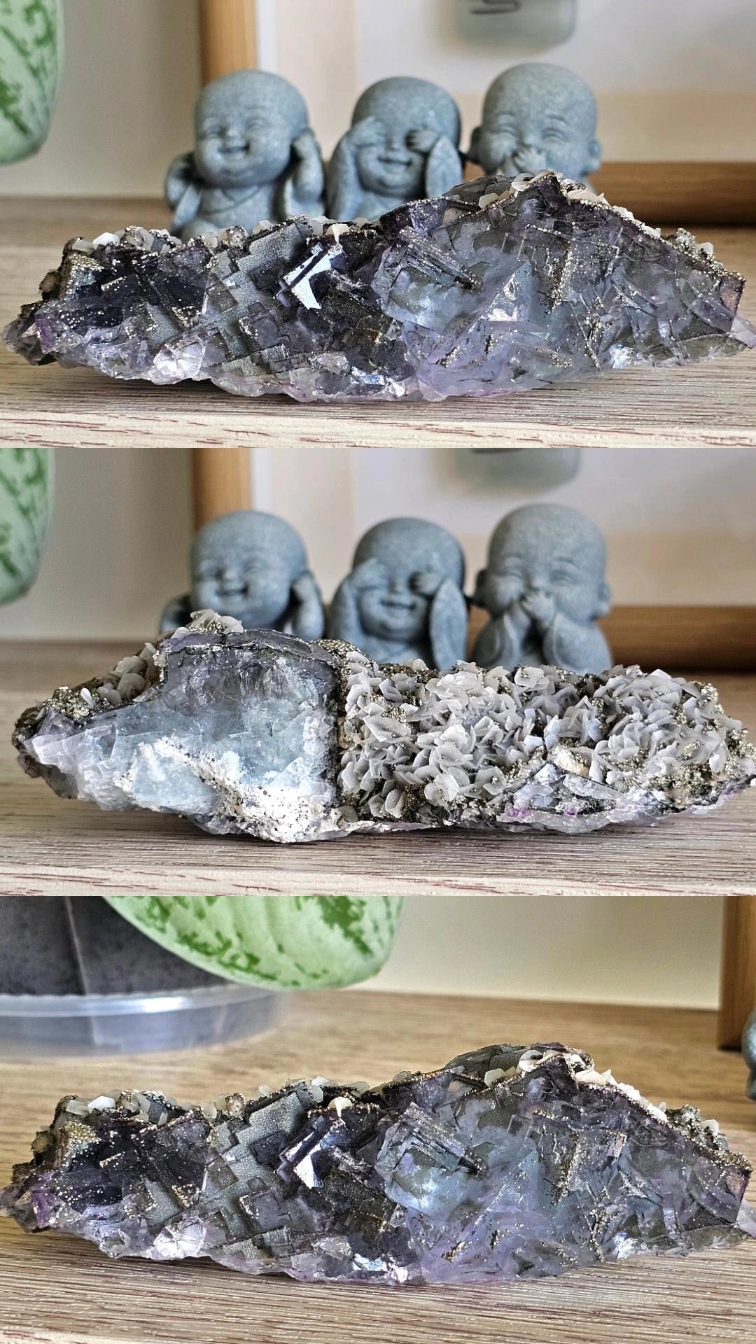 Collector's Yaogangxian Fluorite with Calcite & Pyrite