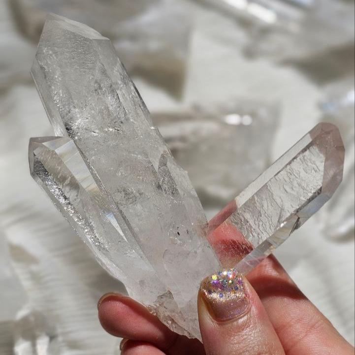 Lemurian Clear Quartz Cluster