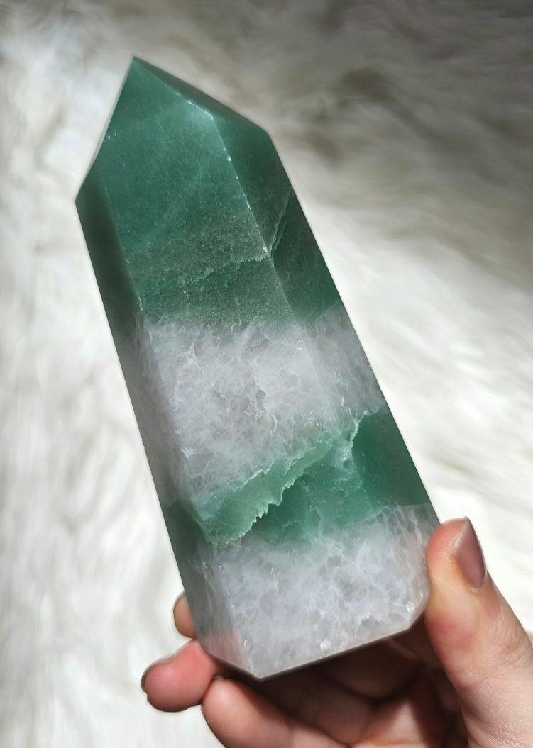 Green Aventurine with Quartz