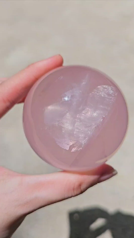 Collector's Mozambique Rose Quartz Sphere