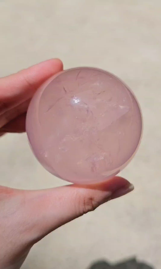 Collector's Mozambique Rose Quartz Sphere