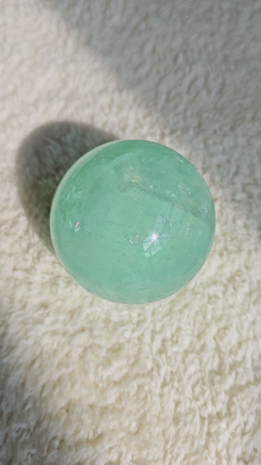 Mint Green Fluorite Sphere